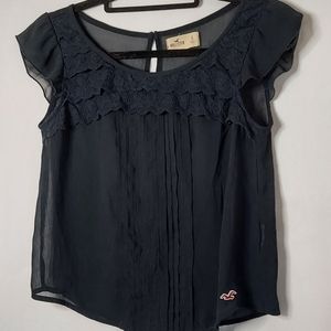 Hollister sheer blouse